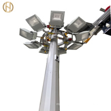 20 Meters 45 Meters High Mast Lighting Poles